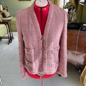 Vintage CASTLEBERRY Jacket.  Powder Pink.  Size 12 (Fits like Size 8)